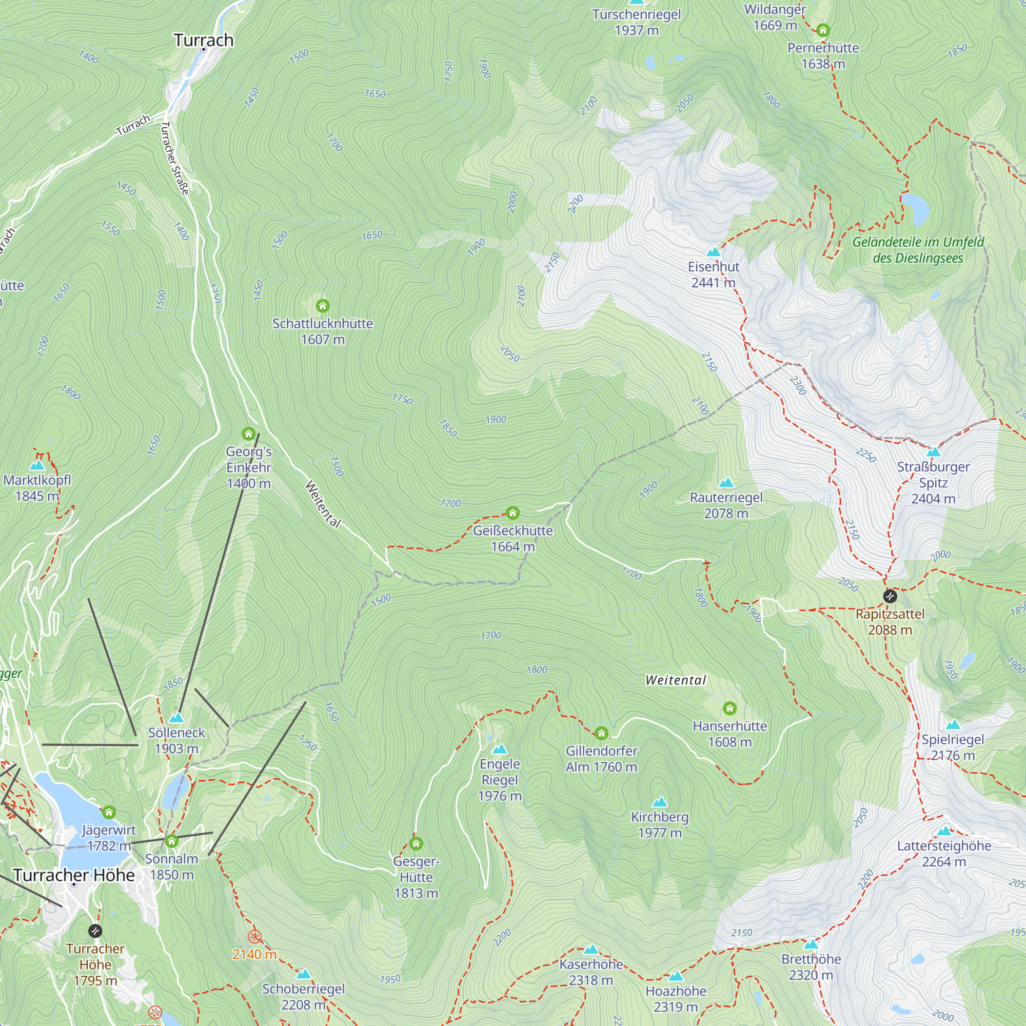 Geißeckhütte map