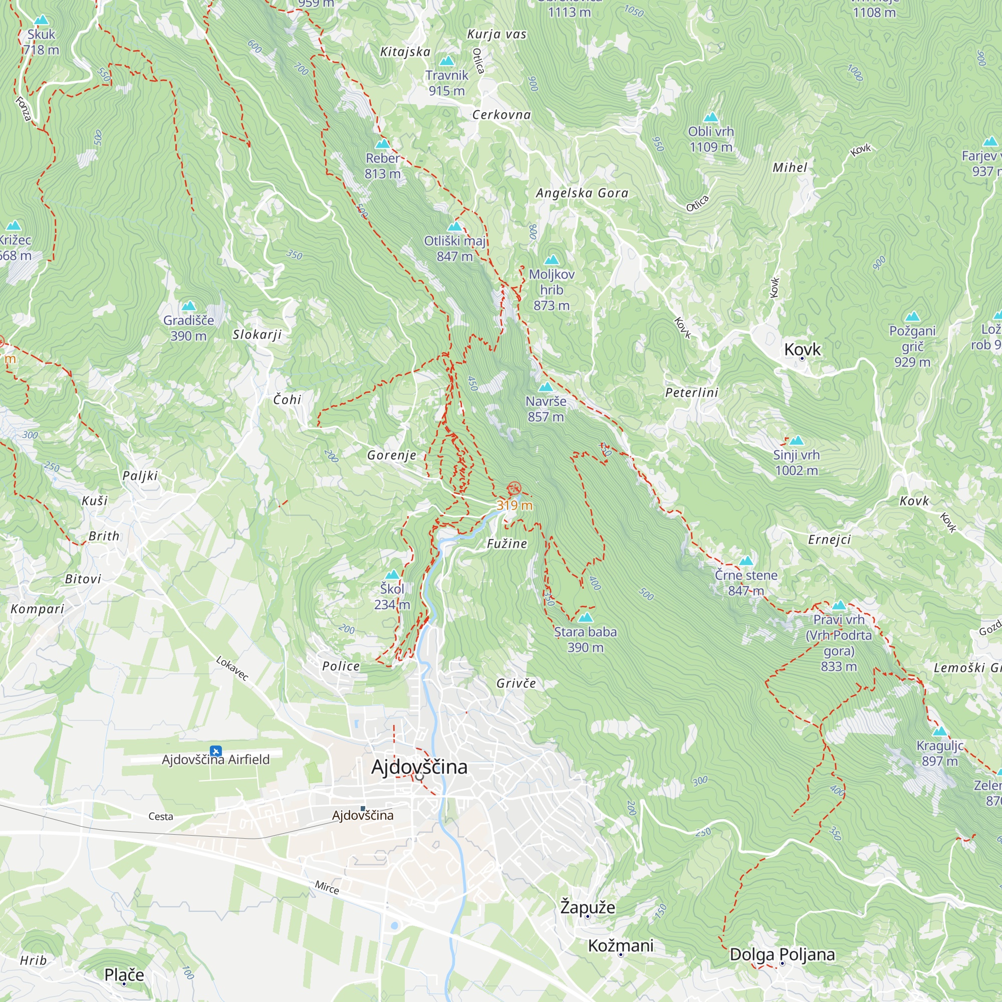 Gostilna pri Izviru Hublja map