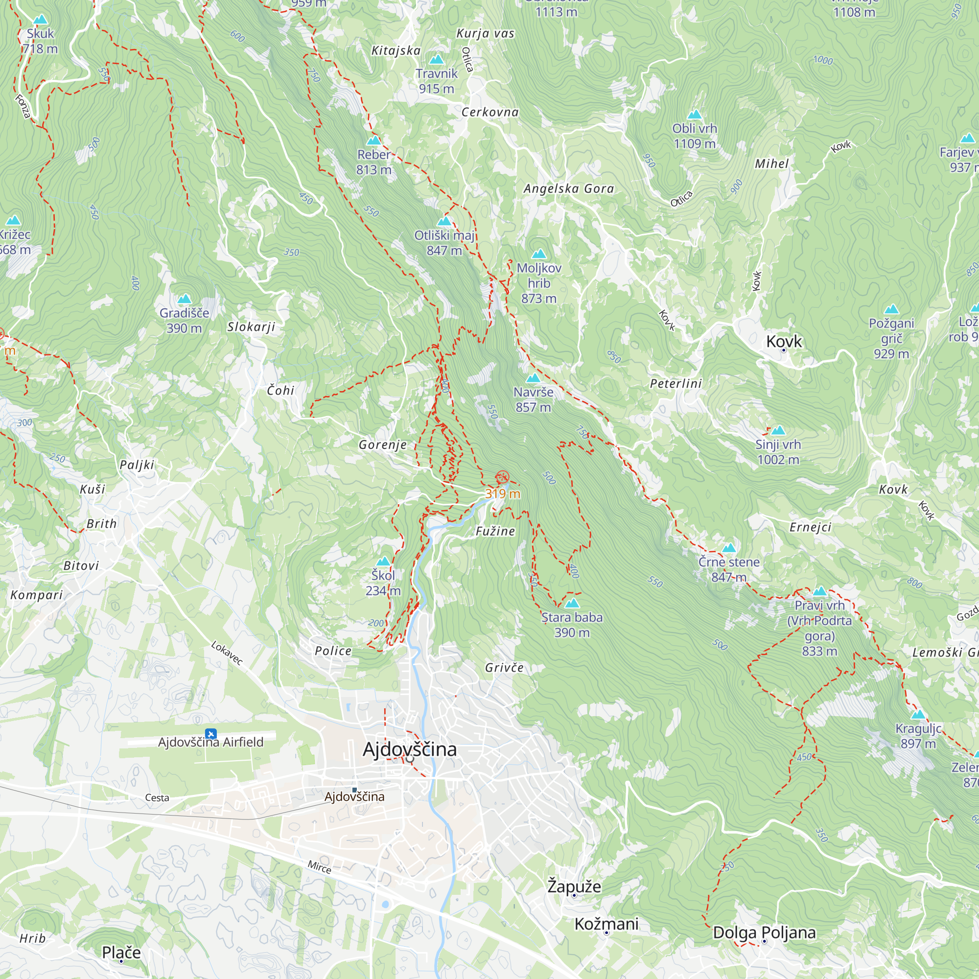 Gostilna pri Izviru Hublja map