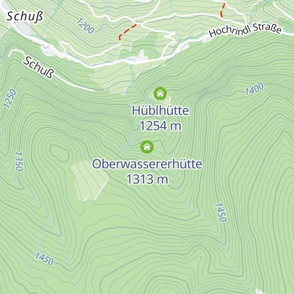 Map of Oberwassererhütte