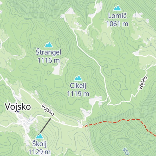 Map of Cikelj