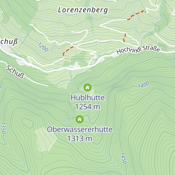 Map of Hüblhütte
