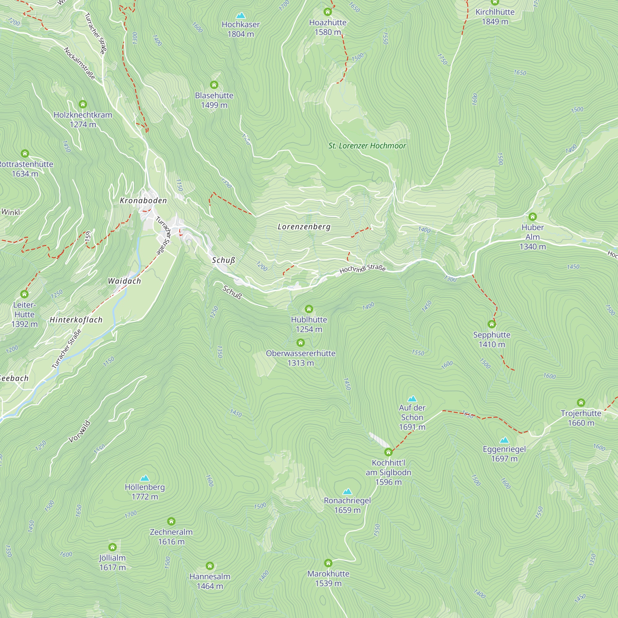 Hüblhütte map