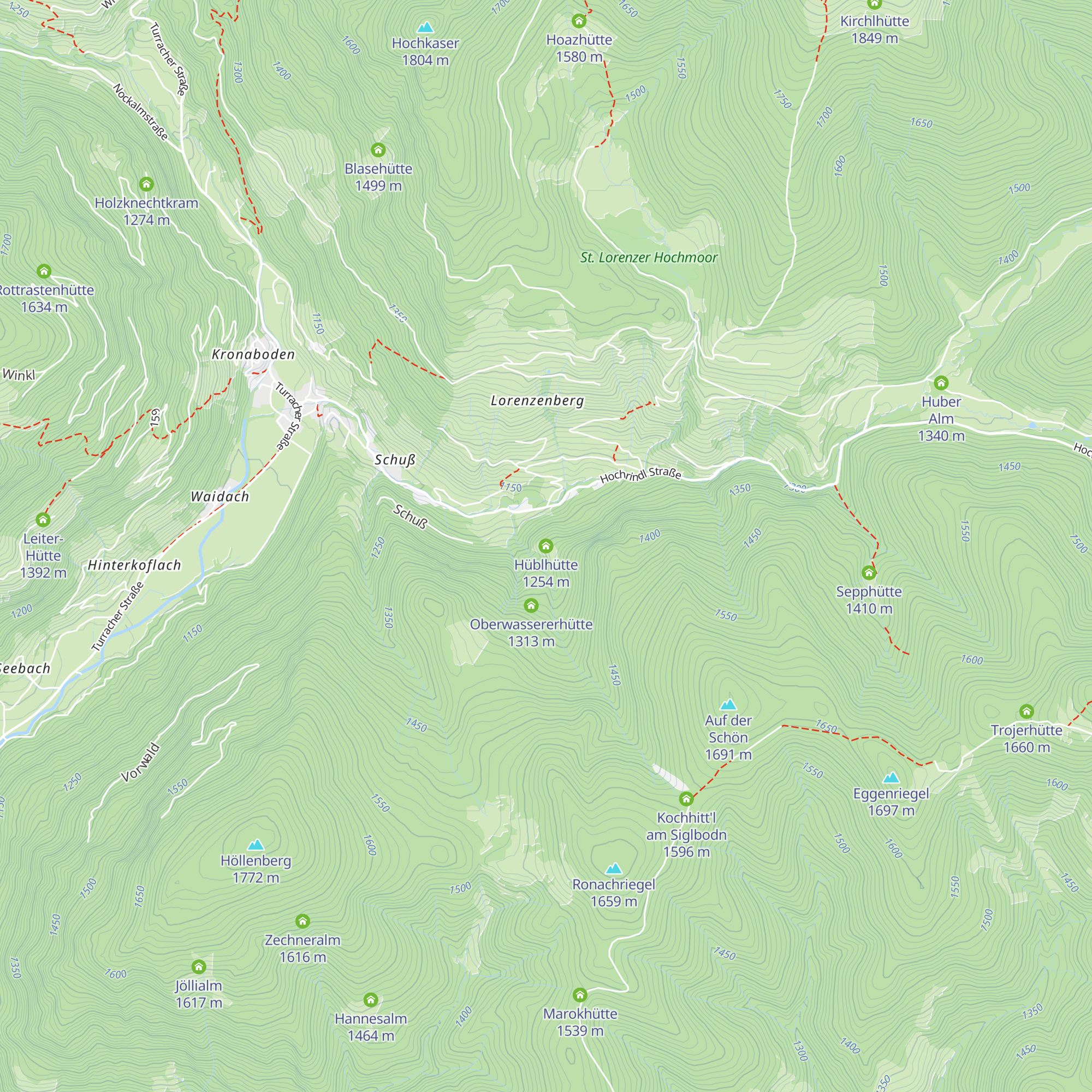 Hüblhütte map