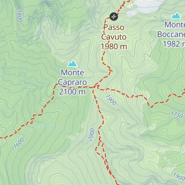 Map of Rifugio di Forca Resuni