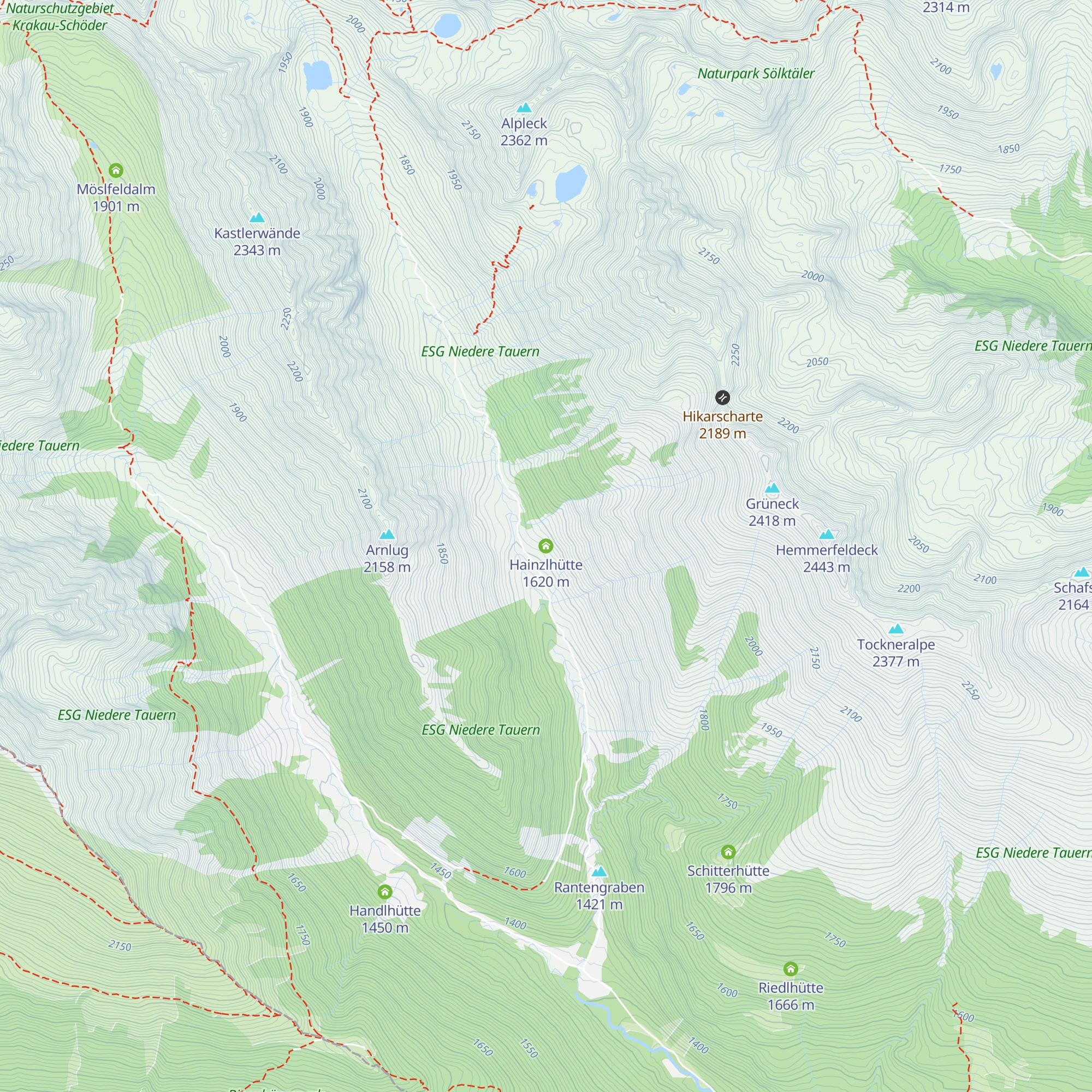 Hainzlhütte map