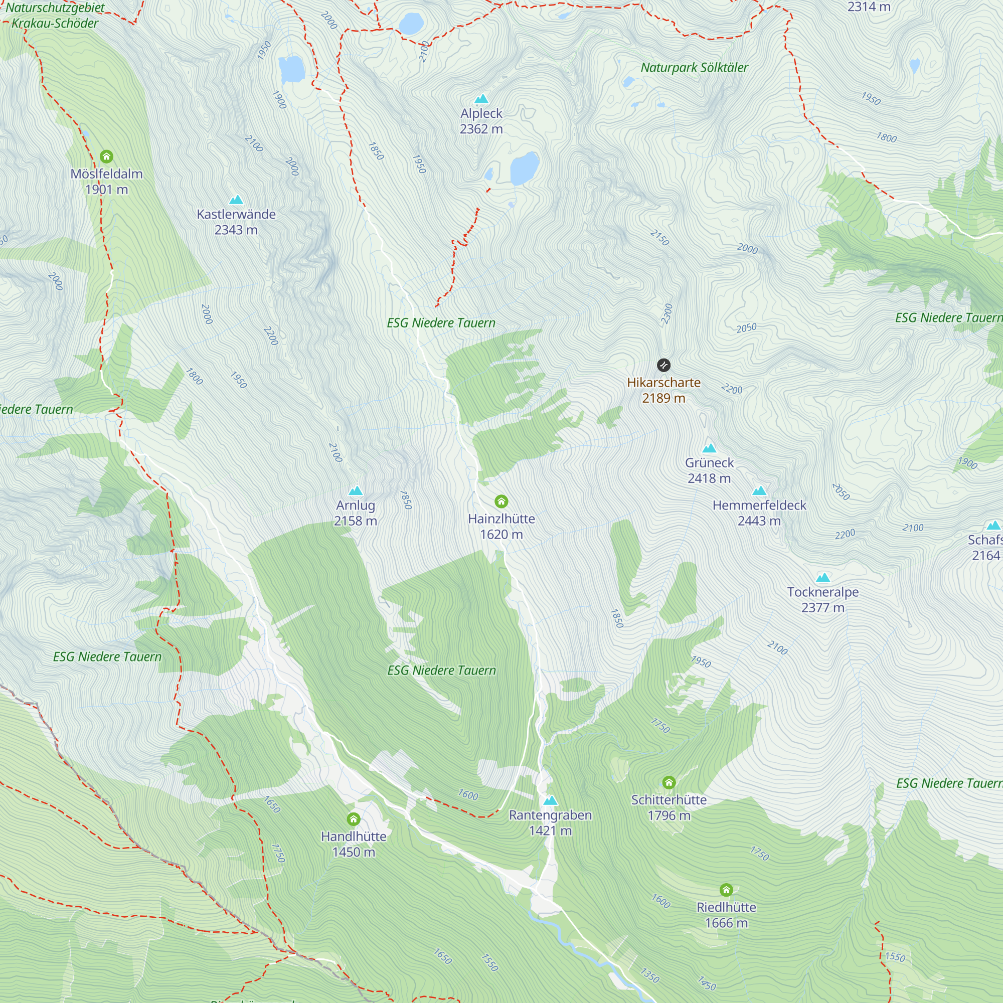 Hainzlhütte map