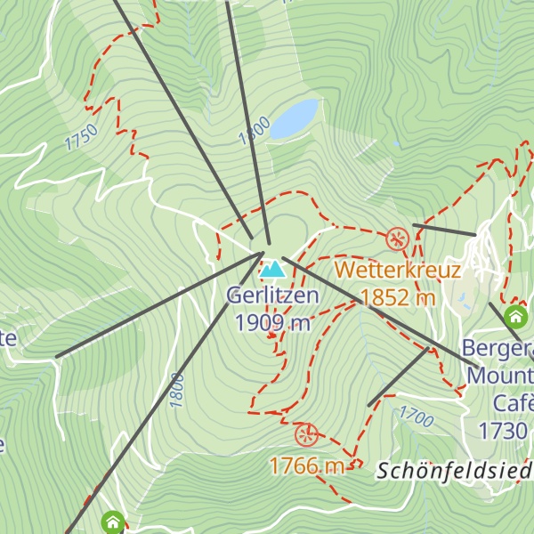 Map of Gerlitzen Gipfelhaus Restaurant