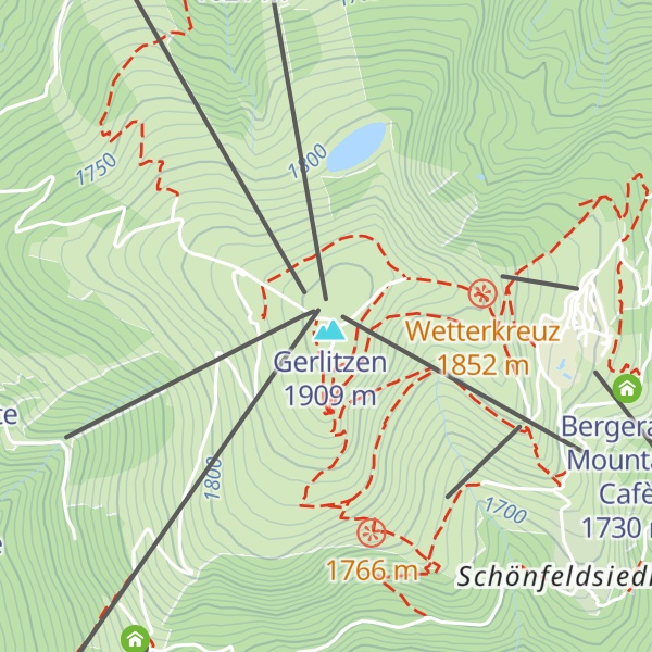 Map of Gipfelhaus Gerlitzen