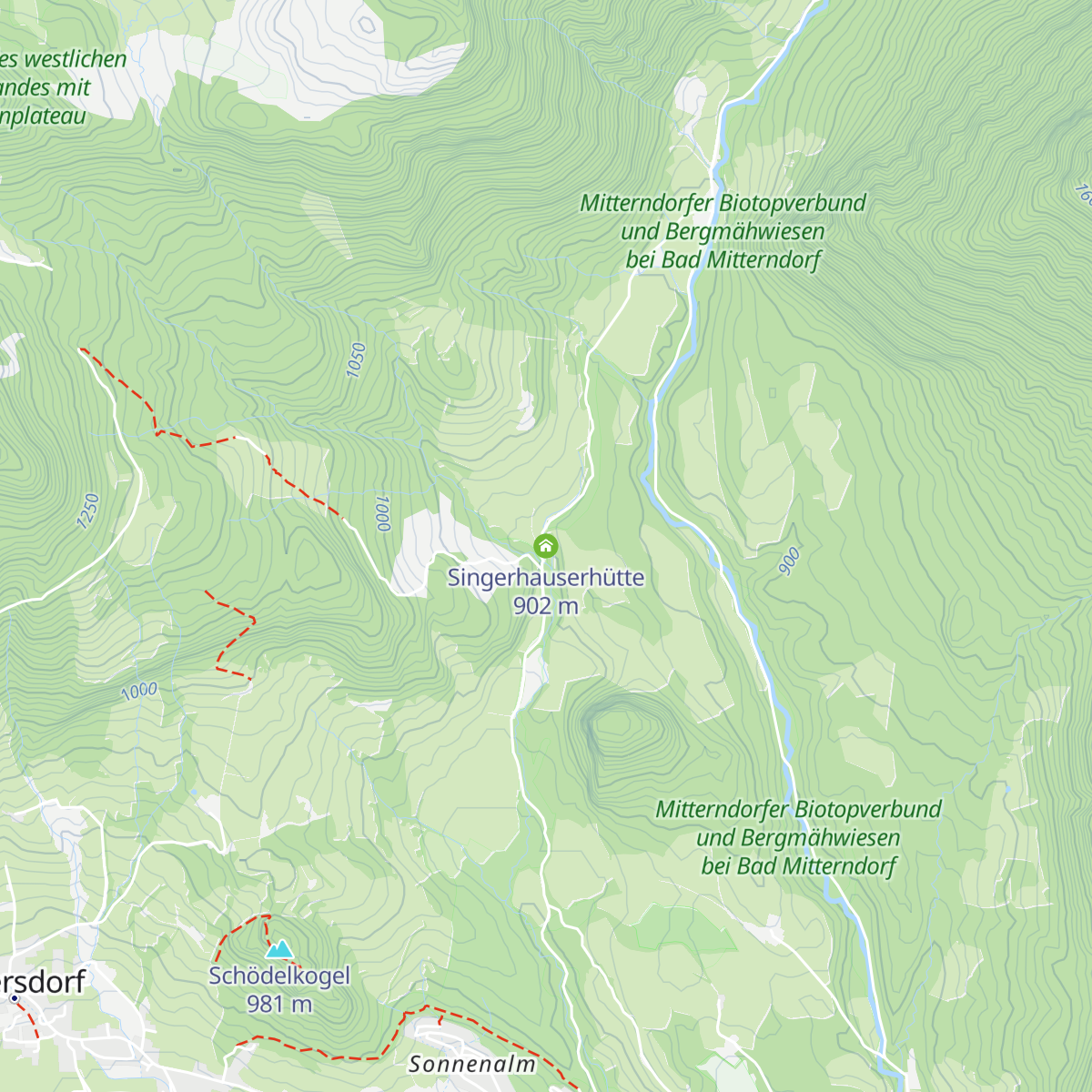 Singerhauserhütte map