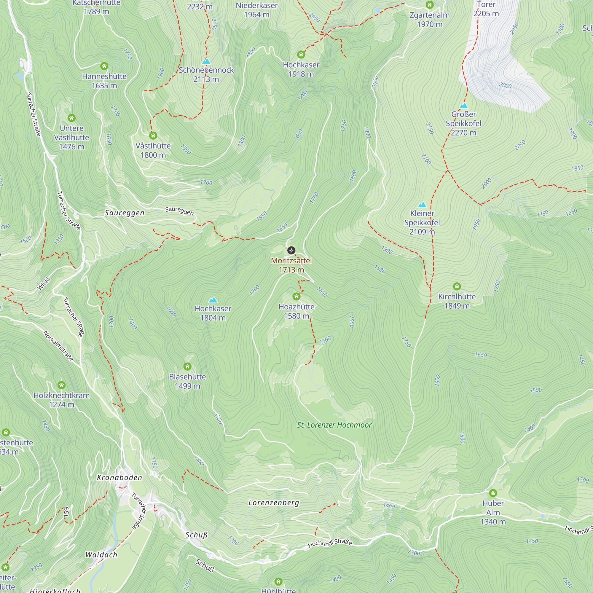 Hoazhütte map