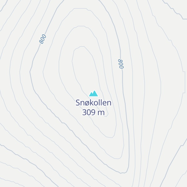 Map of Snøkollen