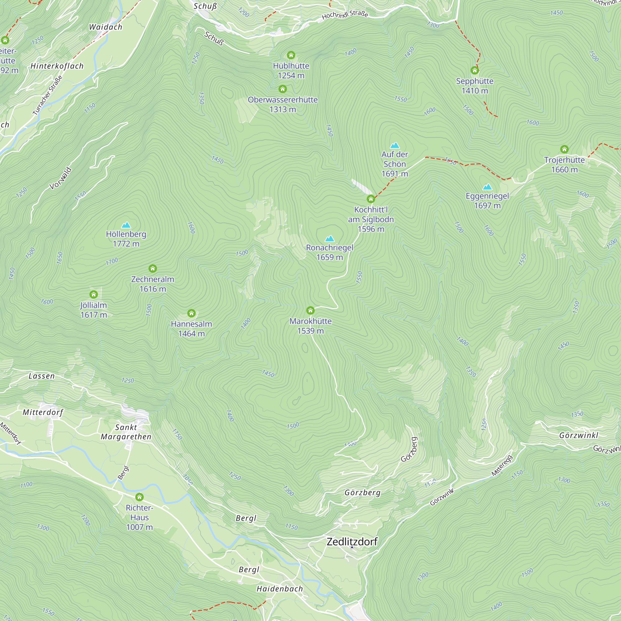 Marokhütte map