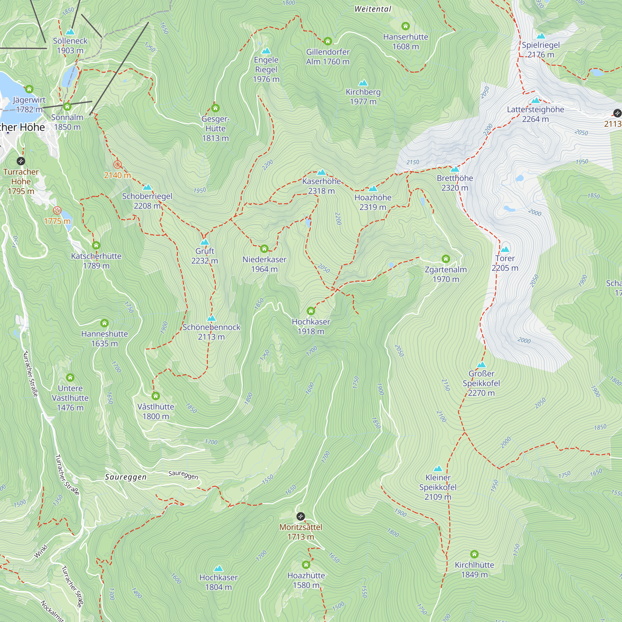 Hochkaser map