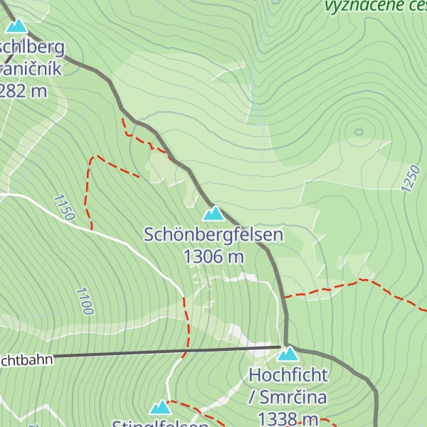 Map of Schönbergfelsen