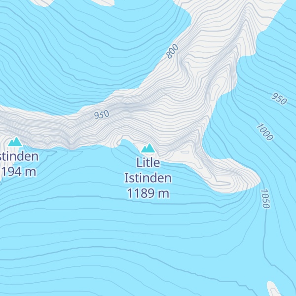 Map of Litle Istinden