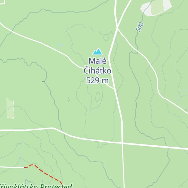 Map of Velké Čihátko