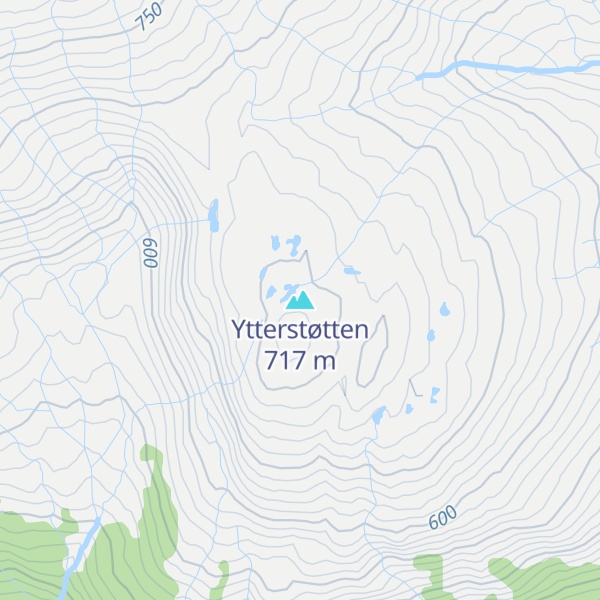 Map of Ytterstøtten
