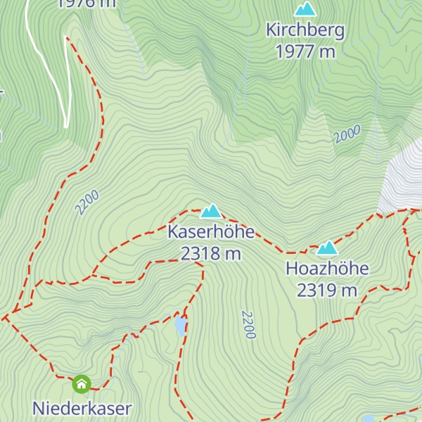 Map of Kaserhöhe