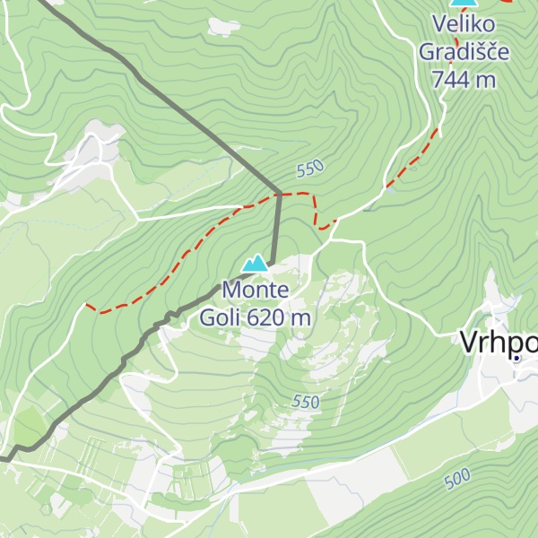 Map of Golič