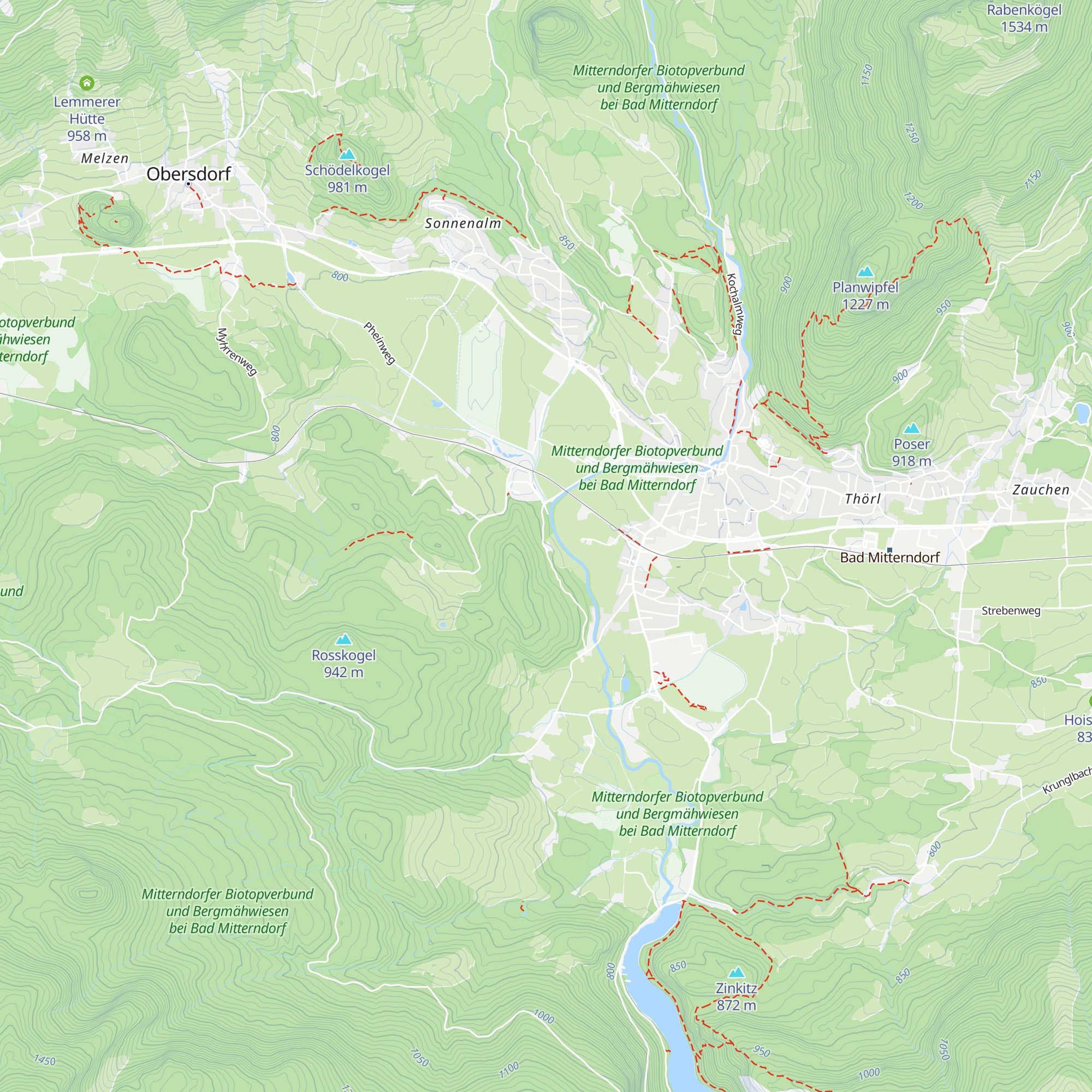 Hubertusalm map