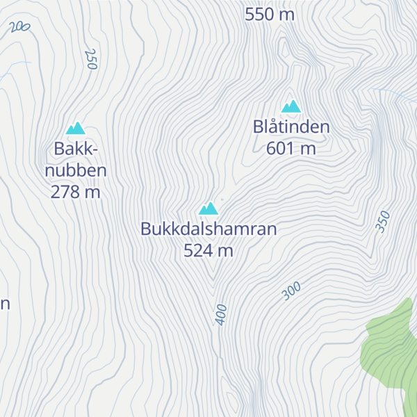 Map of Bukkdalshamran