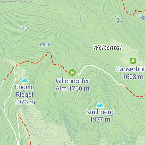 Map of Gillendorfer Alm