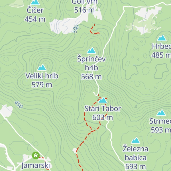 Map of Škrlatič