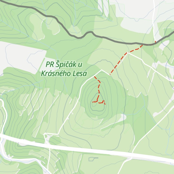 Map of Terč u Špičáku