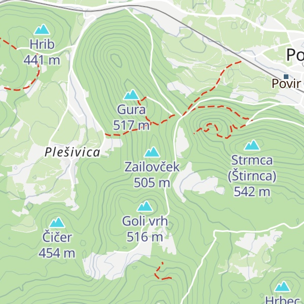 Map of Zailovček