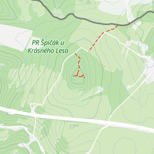 Map of Špičák