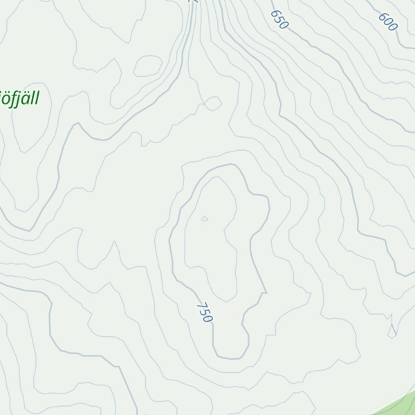 Map of Storlidfjället
