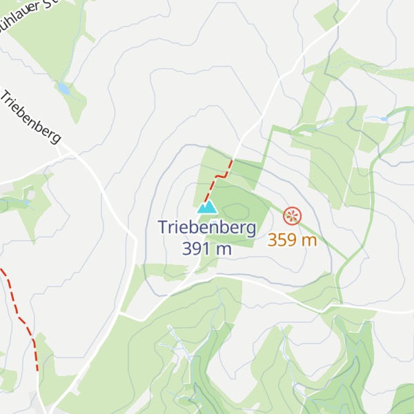 Map of Triebenberg