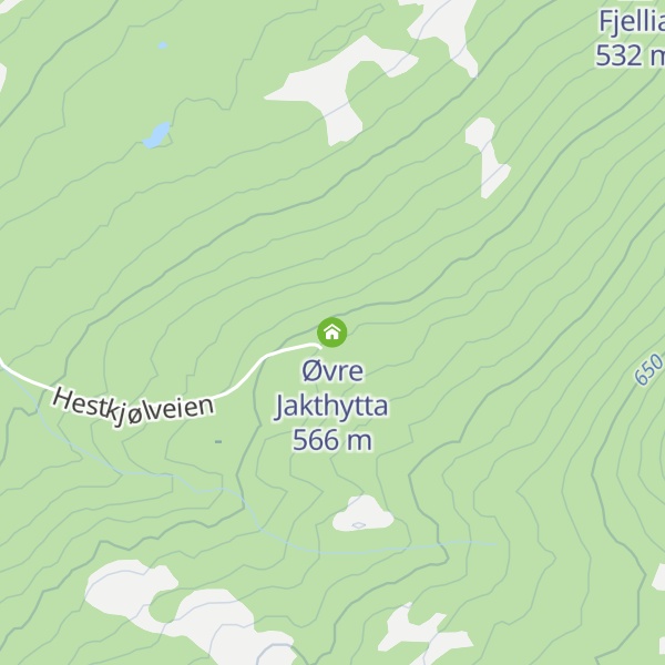 Map of Øvre Jakthytta