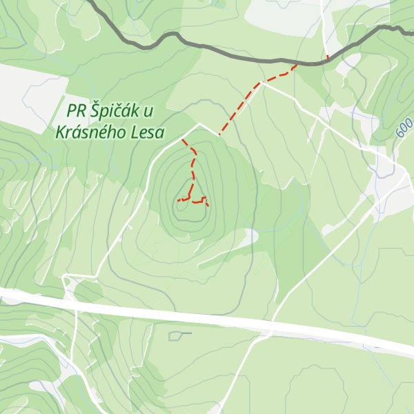 Map of Jeskyní masiv