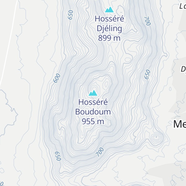 Map of Hosséré Boudoum
