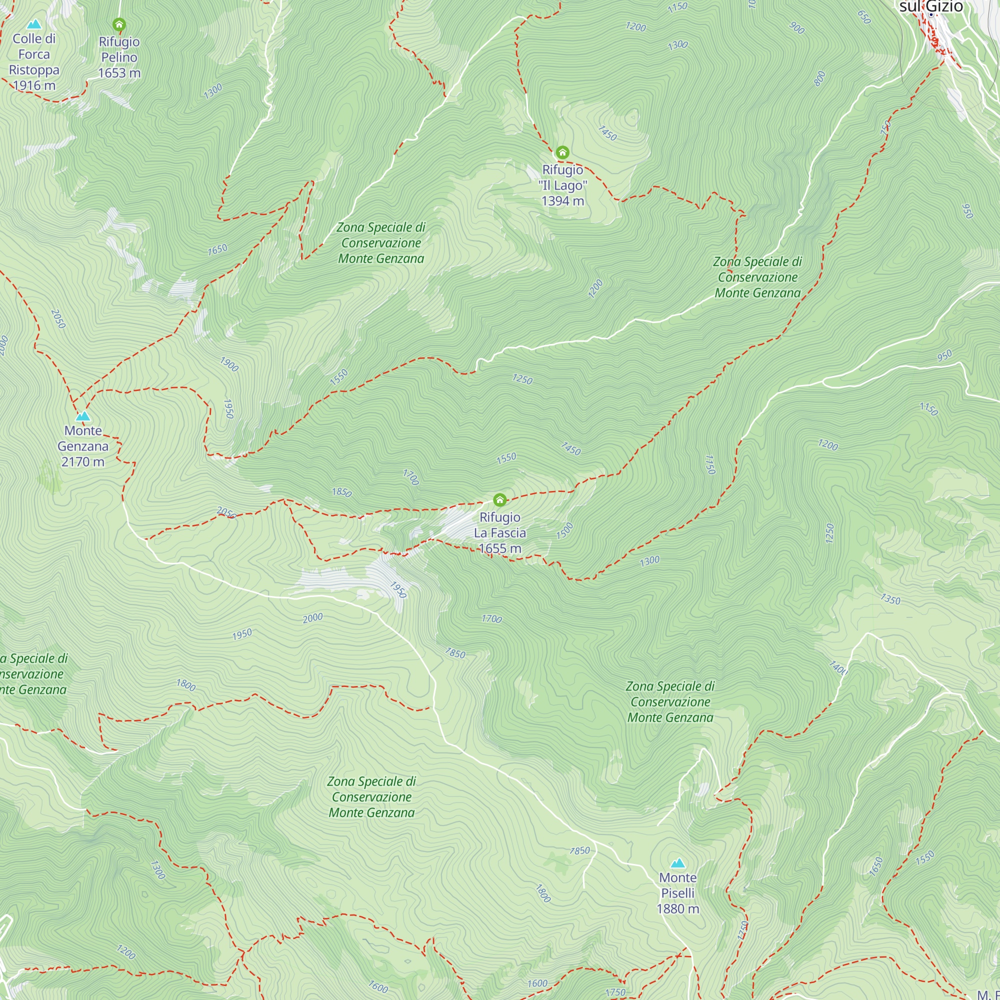 Rifugio La Fascia map