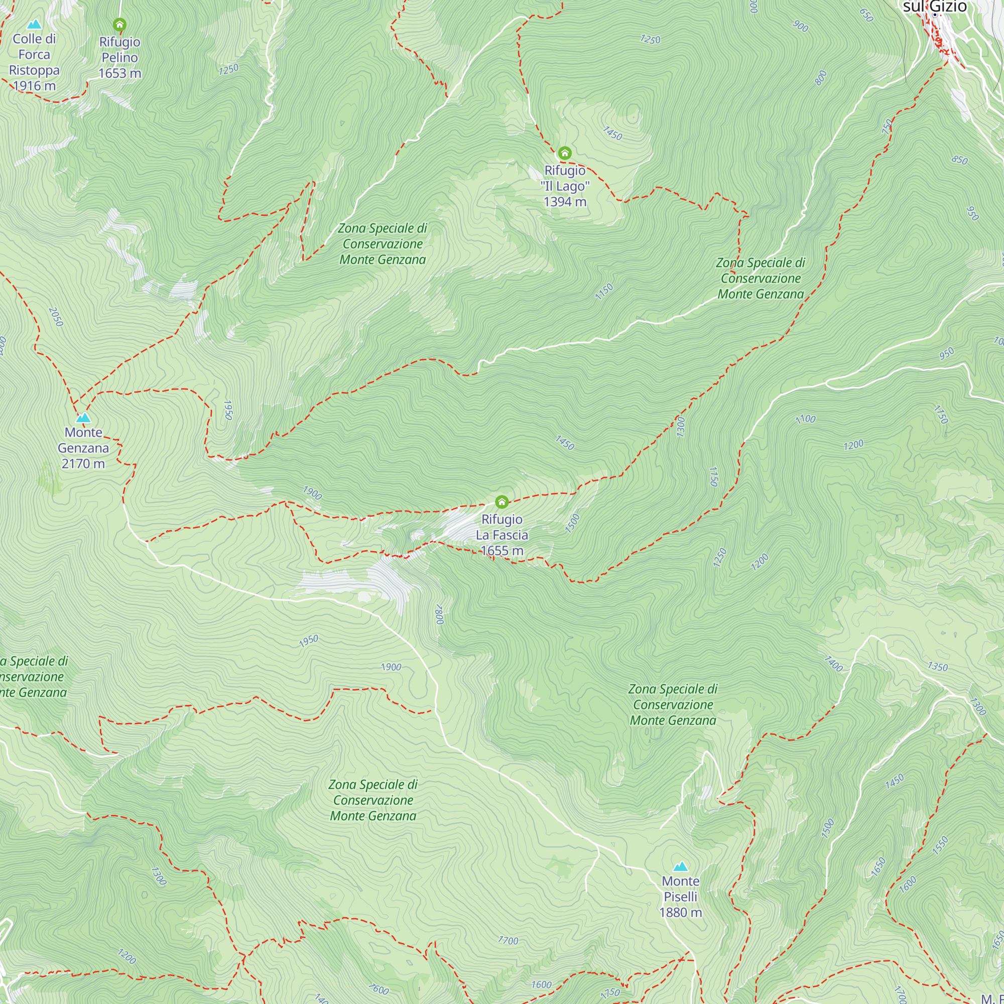Rifugio La Fascia map