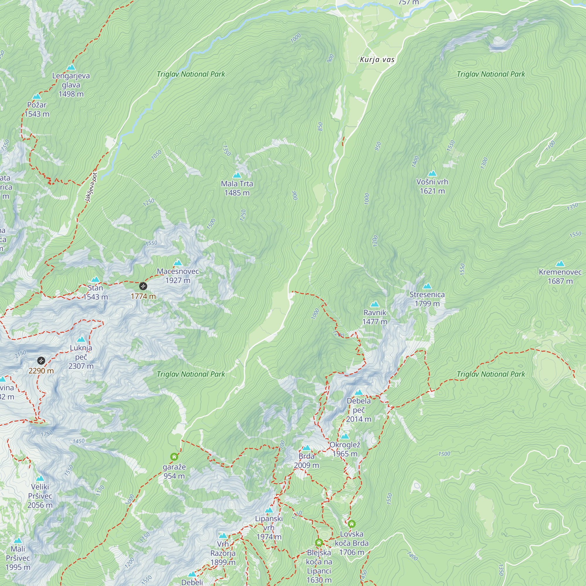 Kovinarska koča map