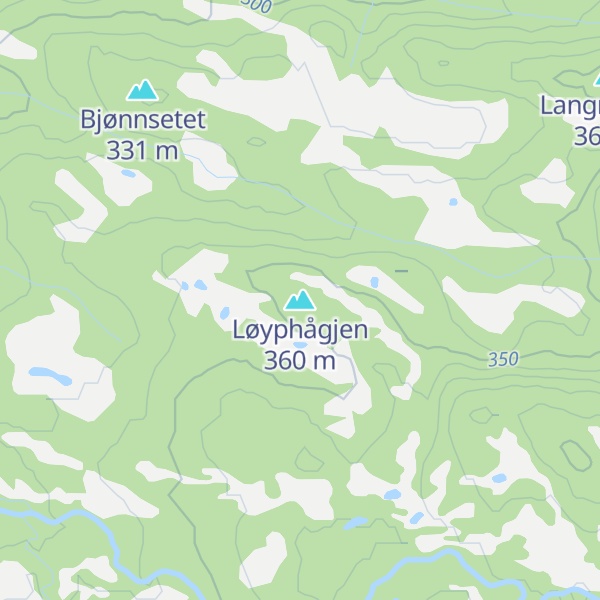 Map of Løyphågjen