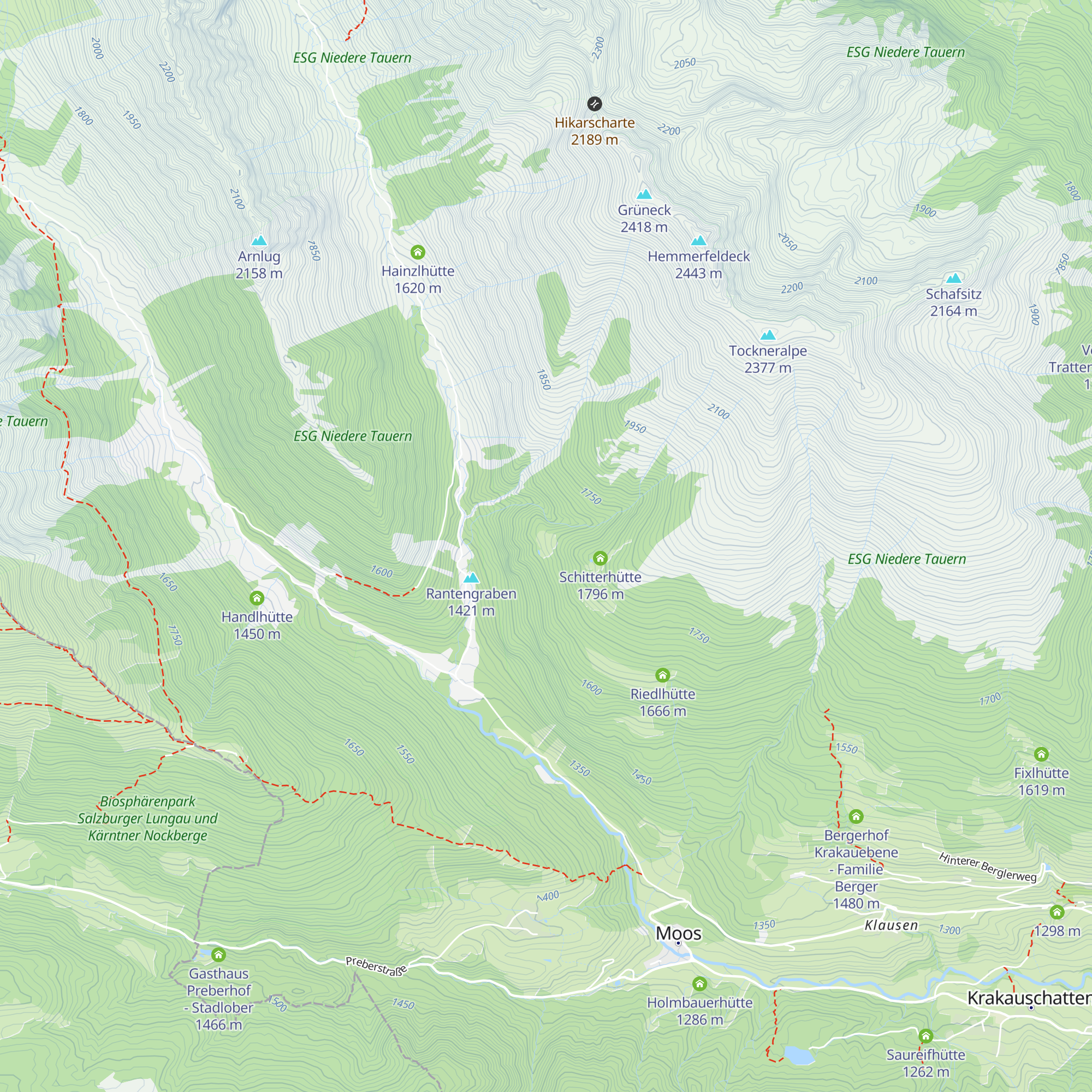 Höflalm map