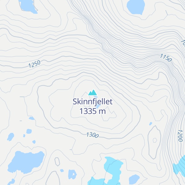 Map of Skinnfjellet