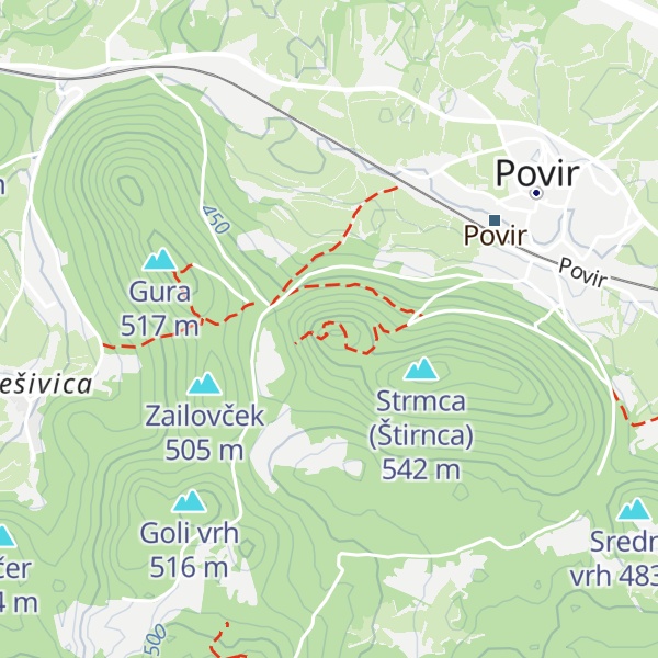 Map of Tabor