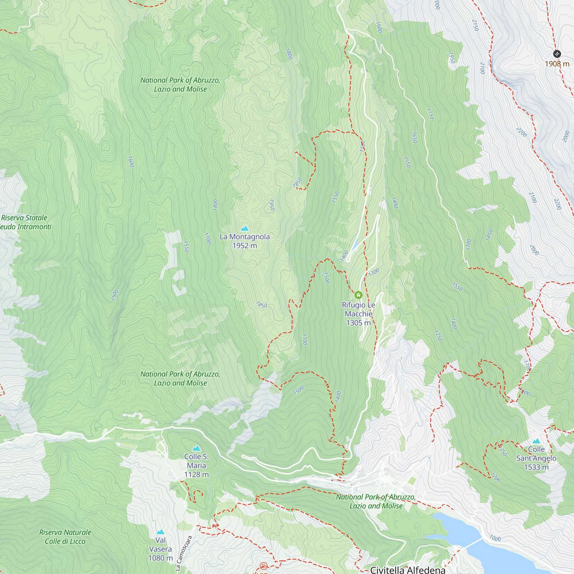 Stazzo Montagnola map