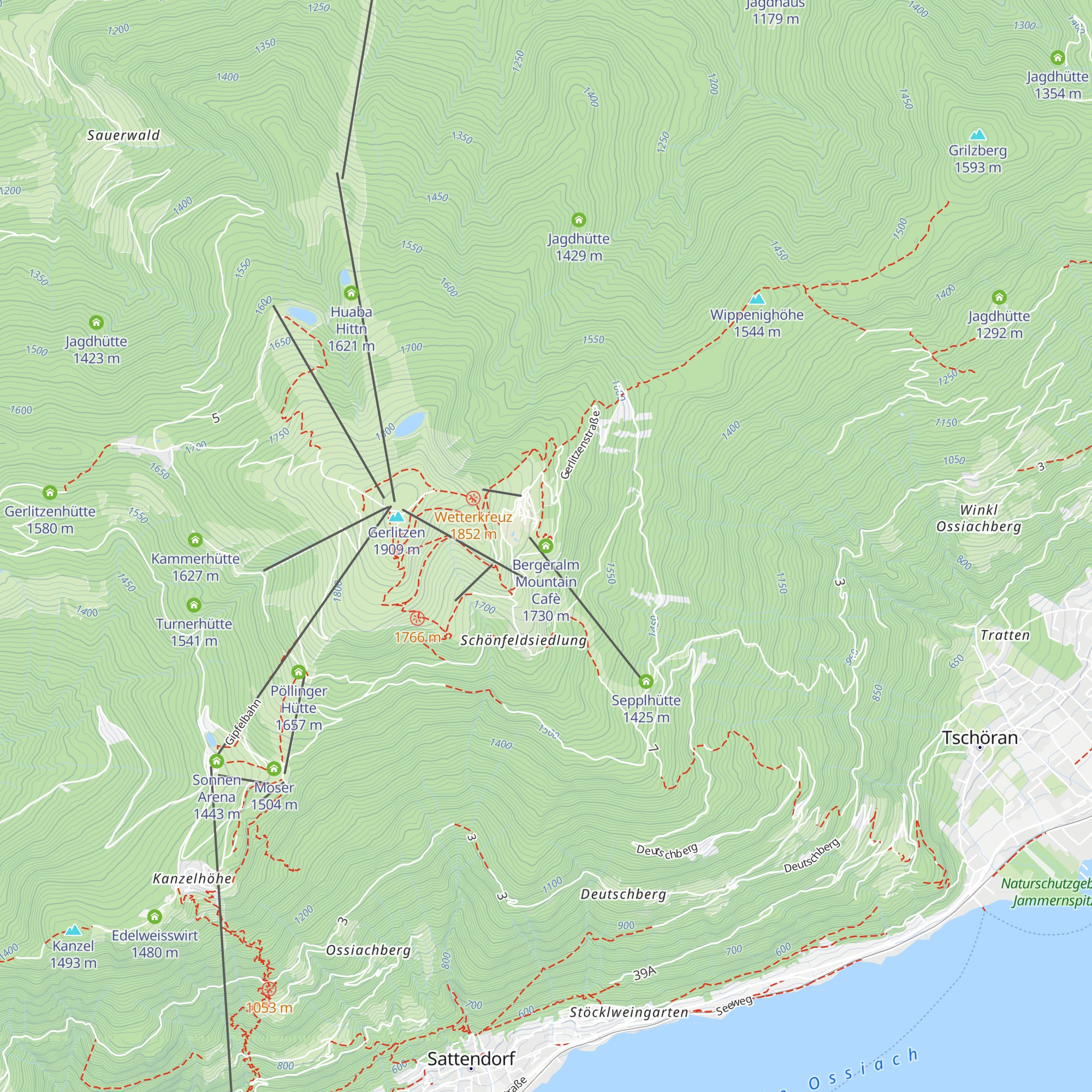 Bergeralm Mountain Cafè map