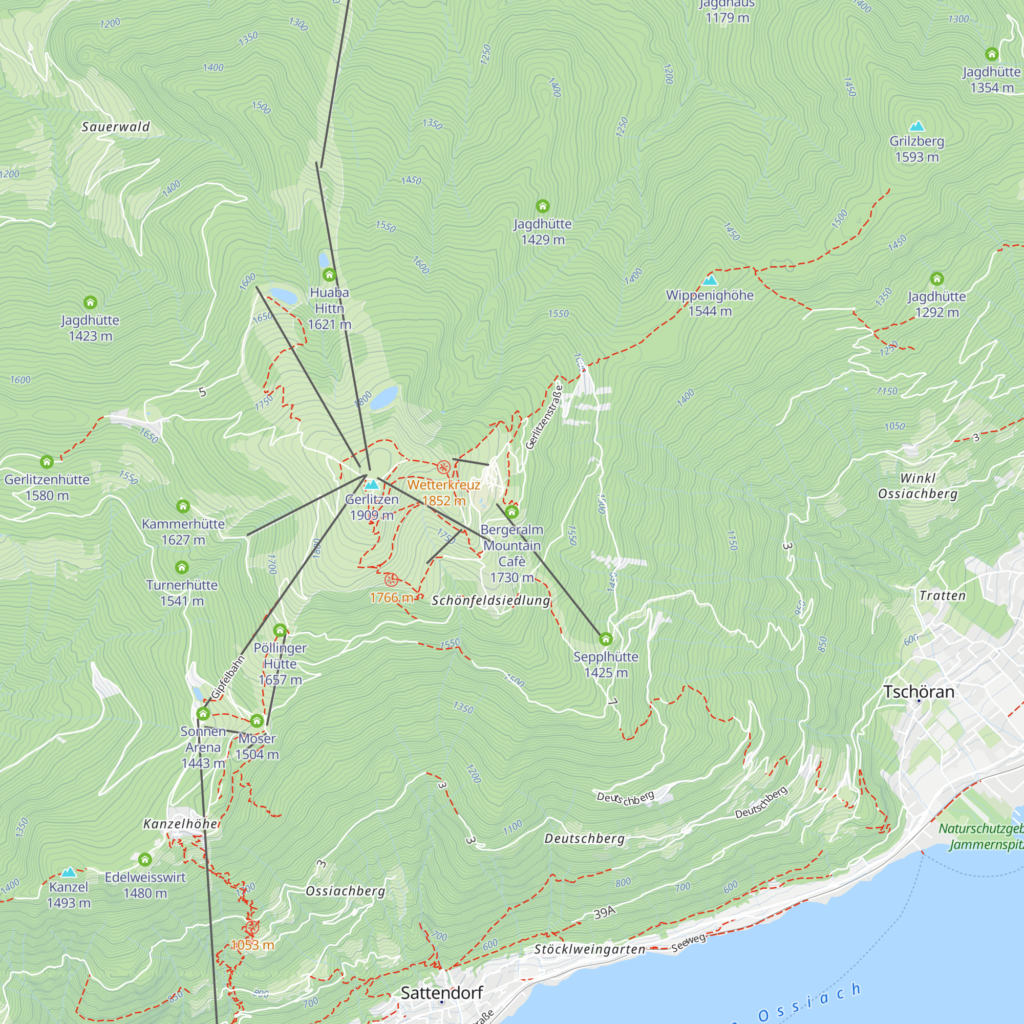 Bergeralm Mountain Cafè map