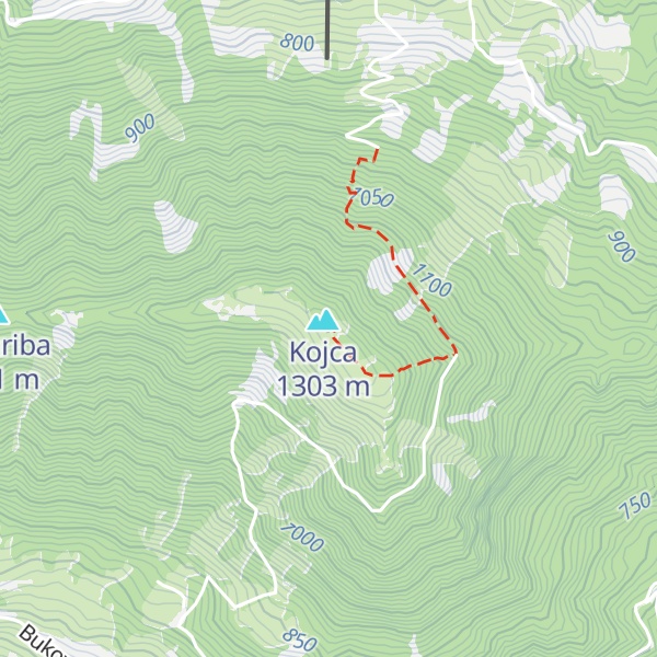 Map of Bivak na Kojci