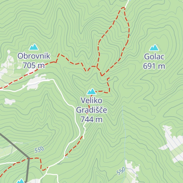 Map of Veliko Gradišče