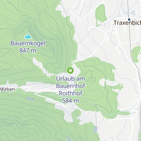 Map of Urlaub am Bauernhof Roithhof