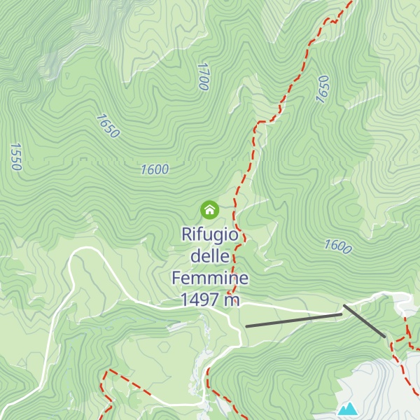 Map of Rifugio delle Femmine